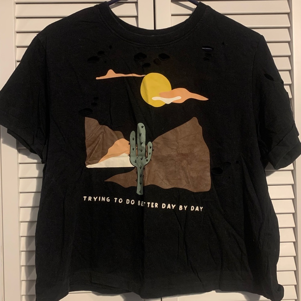 Graphic crop top